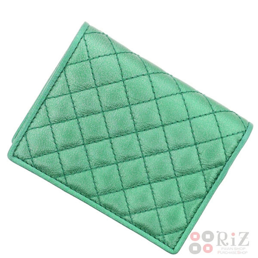 GUCCI Horsebit Laminated Leather Wallet Bi fold coin wallet Green Brown - Picture 6 of 6